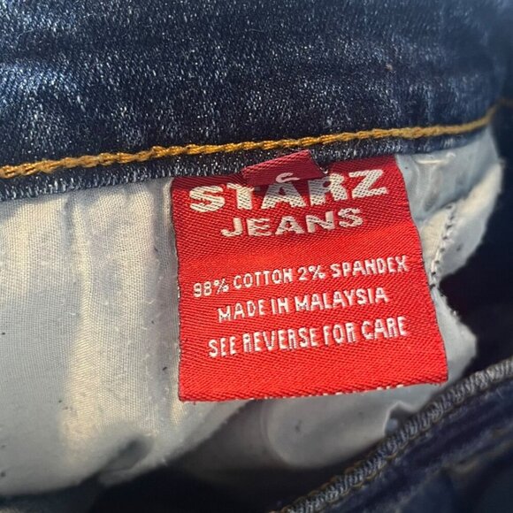 Y2K Starz Jeans Women's 9 Straight Jeans Retro Stretch Denim Cotton Blend Casual - Picture 5 of 9